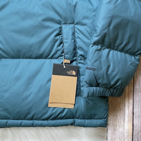 The North Face Men’s Eco Nuptse Jacket In Mallard Blue Aviator Navy - Picture 3 of 9